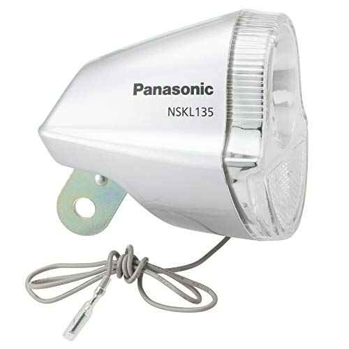 Panasonic NSKL135-S LED Hub Dynamo Dedicated Light, Foot Light, Bicycle, Silver, W 2.6 x D 3.0 x H 2.7 inches (65 x 76 x 69 mm)