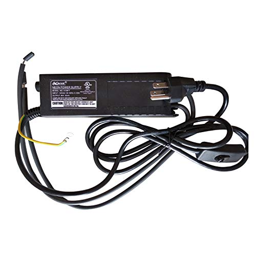 Brand New 8KV 8000V Neon Sign Power Supply Neon Light Electronic Transformer Beer Bar Neon Signs Neon Lights Power 120V AC 50/60Hz(Brightness Dimmer Knob)