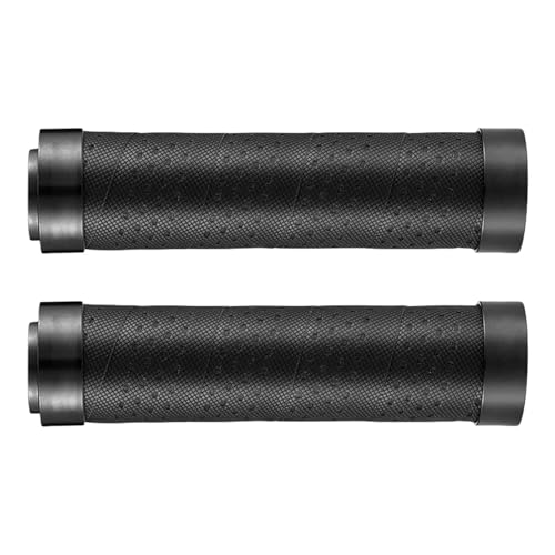 快適な滑り止め自転車ハンドルバーグリップ自転車ハンドルエンドのダブルロックサイクリングアクセサリー耐久性のある快適な滑り止め両側ロックサイクリングハンドルグリップ