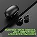 Wireless V5.1 Bluetooth Earbuds Compatible with Asus ZenFone 4 Selfie with Extended Charging Bank case for in Ear Headphones. (V5.1 Black)