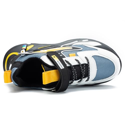 Kids Sneakers for Boys Girls Mesh Breathable Running Shoes Lightweight Hook and Loop Athletic Casual Shoes3