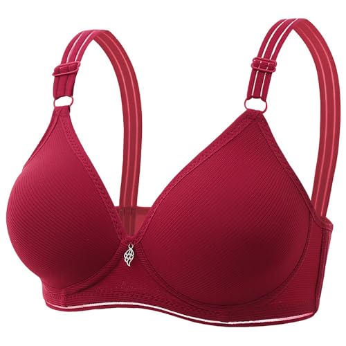 Soutien-gorge anti-affaissement et léger sans armature rouge