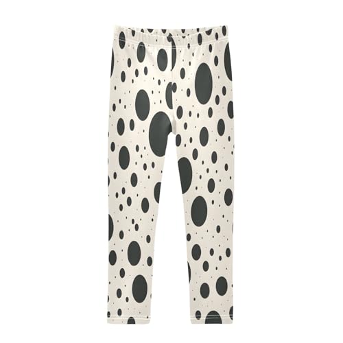 Toddler Girls Leggings Printed Yoga Pants Leggings Black Spot for Kids