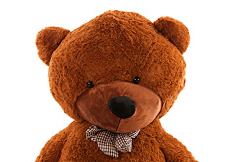 MyTeddyWorld Riesen Teddy Bär Dunkelbraun XL-XXXL Teddybär 140-200 cm samtig weich Plüsch Kuscheltier Plüschbär Farbwahl – Bild 4