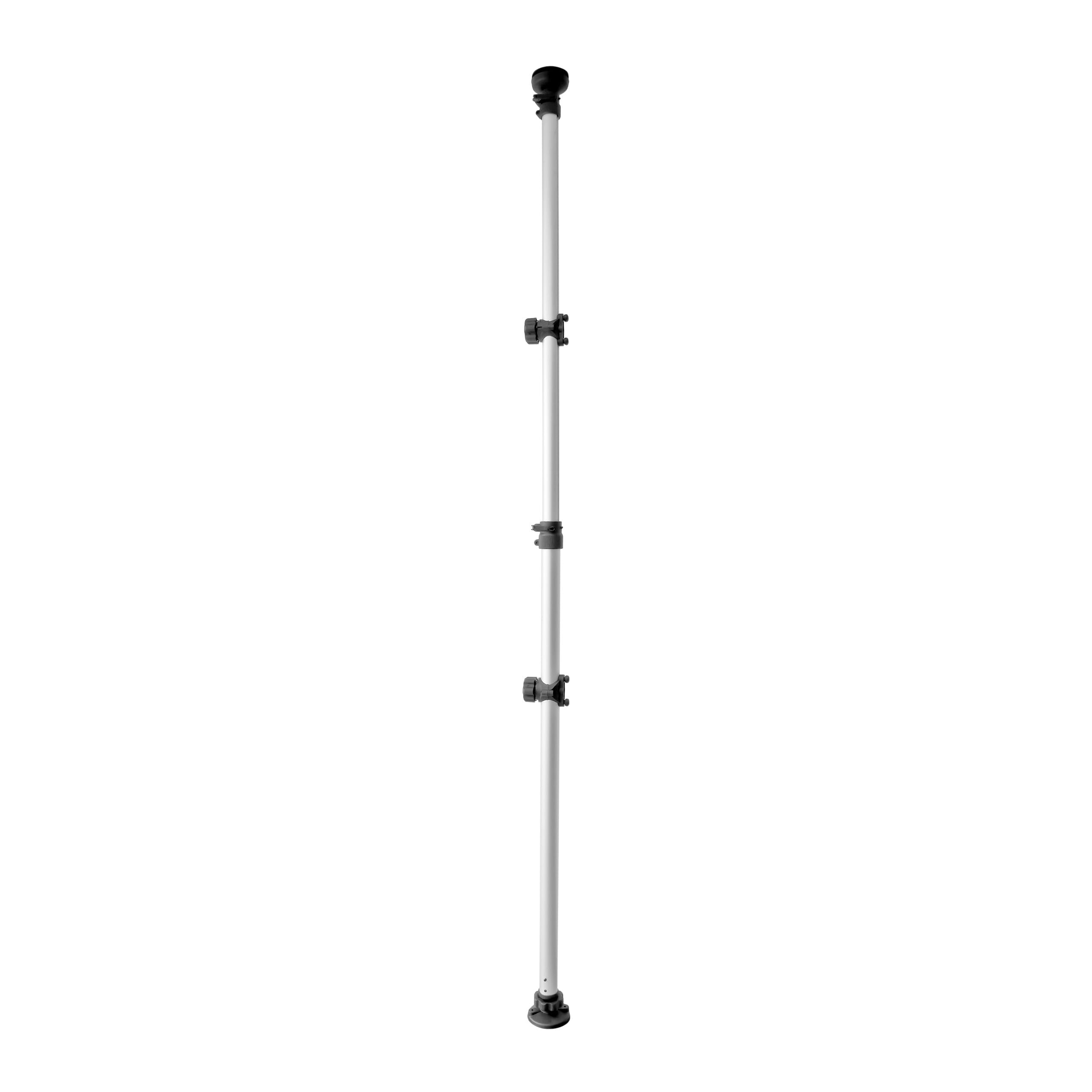 Relaxdays Porta Biciclette Telescopico, Garage e Cantina, per 2 Bici, Regolabile, 40 kg, Soffitto, Pavimento, Argentato