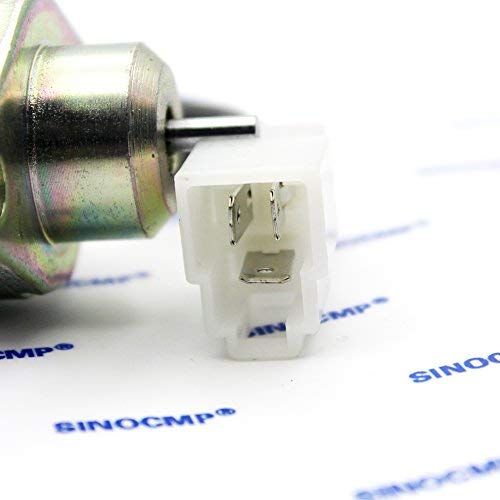 1503Es-12A5Uc5S 17594-60014 Sa-4569-T Sa-4569T 12V Fuel Shut Off Solenoid - Sinocmp Fuel Flameout Solenoid For Kubota Yanmar Shutdown Solenoid, 3 Month Warranty #TOP4