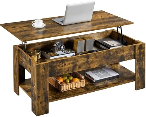 Yaheetech Tavolino Sollevabile da Salotto con...