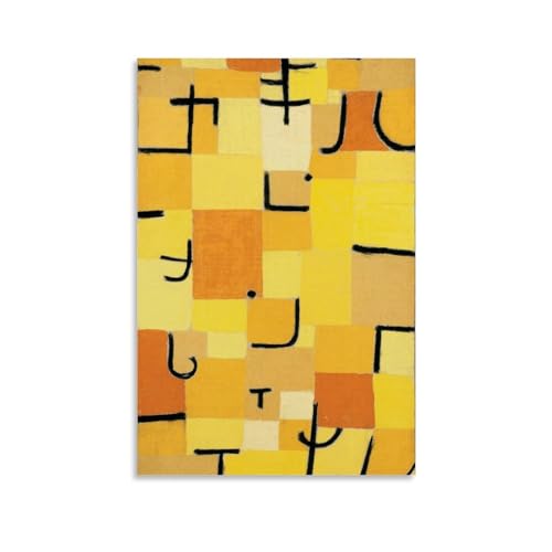 Poster personnages jaunes Paul Klee grand tableau deco 60x90