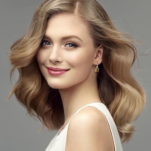 "Solara" Citrine Dangle Women Earrings - November Birthstone Jewelry, Yellow Gemstone Earrings, Elegant Gift for Her4