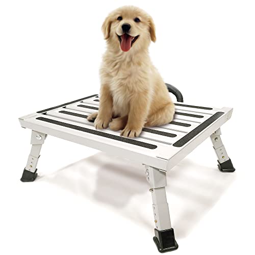 Trailer Basics Step Stool – Practical Folding Step Stool For Rvs – Durable Step Stools For Adults Foldable – Step Platform With Non-Slip Rubberized Legs – Secure And Safe Rv Step – 1000Lbs Capacity #TOP26