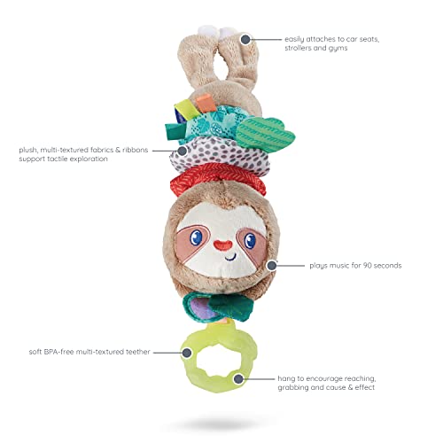 Infantino 301035-02 Music & Motion Pulldown Sloth - Musical Plush Sloth thumb #4