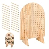 Generisch Mesa Pegboard Exhibición Expositor - Con 15 Ganchos Robustos De Madera - Llavero Exhibición Soporte,Para Collares Cintas Para El Cabello Pulseras Vendedor Al Por Menor Medir Y