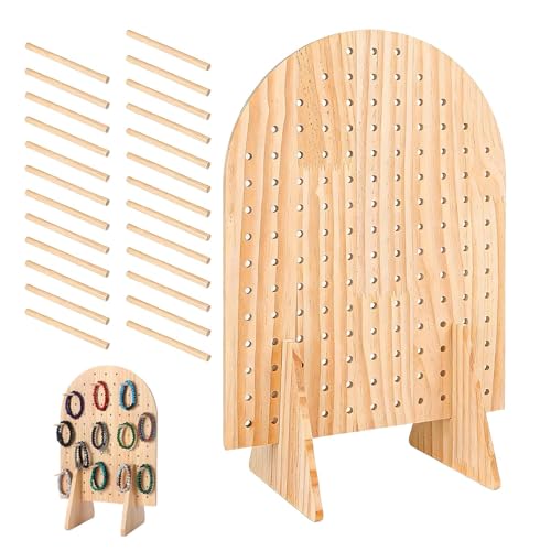 Expositor para paneles perforados   Organizador de mesa de carga pesada | Estantería para joyas con paneles perforados (ideal para exposiciones de artesanía, boutiques, stands, ferias de arte, ventas