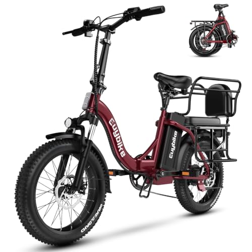 Image of 1000W Folding Electric Bike,48V 20AH Removable Battery E Bike,30+MPH,80 Miles Max Range Electric Bike for Adults,20 inch Fat Tire Foldable ebike,Adult Electric Bicycle for Commute Beach Snow