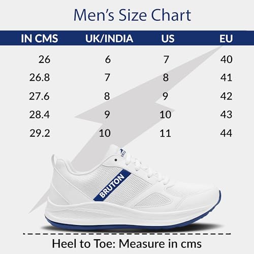 Image of BRUTON EVA Lite Extra Jump Casual Sneaker Lace-Up Shoes for Men's and Boys' Sports Running, Walking, and Gym