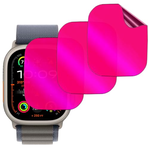 BWEDXEZ 3 Pack Matte Anti-Blue Privacy Screen Protector for Apple Watch Ultra 3/2 / Watch Ultra 49MM Anti-Glare Anti-Spy Soft Film Gradient Colorful by BWEDXEZ - Used condition - Image 8