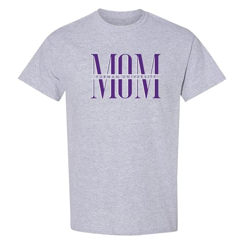 UGP Campus Apparel AS1349 - Furman University Paladins Furman Classic Mom - Sports Team T Shirt - X-Large - Sport Grey
