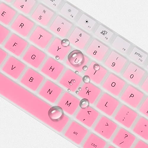 Keyboard Cover For 2021 2022 Dell Inspiron 15 5510 5515 5518 7510 3510 3511 3515, Dell Inspiron 16 7610, Dell Latitude 3520 Laptop, Dell Vostro 15 5000 3510 5510 5515 Keyboard Skin Cover, Ombre Pink #TOP3