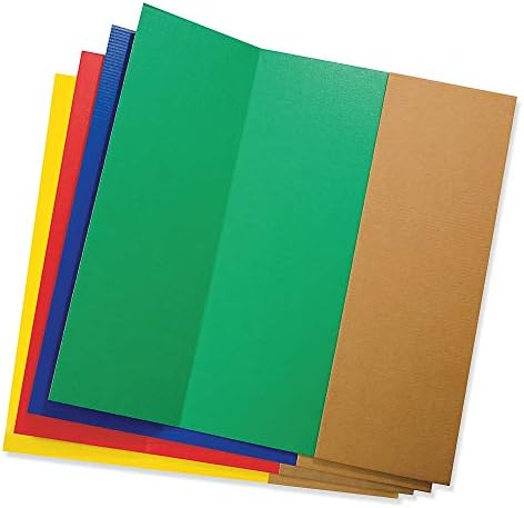 Pacon Corrugated Presentation Board, 48-Inchx36-Inch, Assorted 4 Colors (37654)