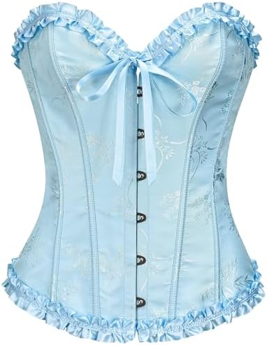 SZIVYSHI Corset Tops for Women, Bustier Shapewear Lingerie, Lace ...