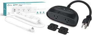 Kasa Smart Plug Power Strip (KP303) + Kasa Smart Outdoor Plug (KP400) by TP-Link | Surge Protector | Alexa & Google Assistant Compatible