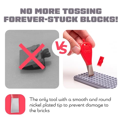 Brick Popper - World's Fastest Separator Tool - Efficient Remover for Kids and Adults - Perfect for Ages 6 and Up - Essential Tool (Red) by Brick Popper - Image 2