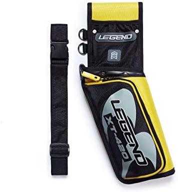 LEGEND XT420 – Archery Quiver for Arrows – Archery Hip Quiver with Belt, Fits 3 Arrow Tube Holder – Storage Pockets for Archery Accessories, Tools, Score Card – Premium Nylon Material – 5.25″x1.5″x16″ LEGEND XT420 – Archery Quiver for Arrows – Archery Hip Quiver with Belt, Fits 3 Arrow Tube Holder – Storage Pockets for Archery Accessories, Tools, Score Card – Premium Nylon Material – 5.25″x1.5″x16″