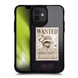 Head Case Designs Licenza Ufficiale One Piece Luffy Gear 5 Poster Text Arte Grafica Cover Paraurti Nera Antiurto [Grado Militare] Compatibile con iPhone 12 / iPhone 12 PRO e Compatibile con MagSafe