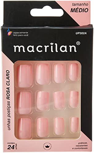 UNHAS POSTIÇAS COLORIDAS 24 PEÇAS UP302A - MACRILAN