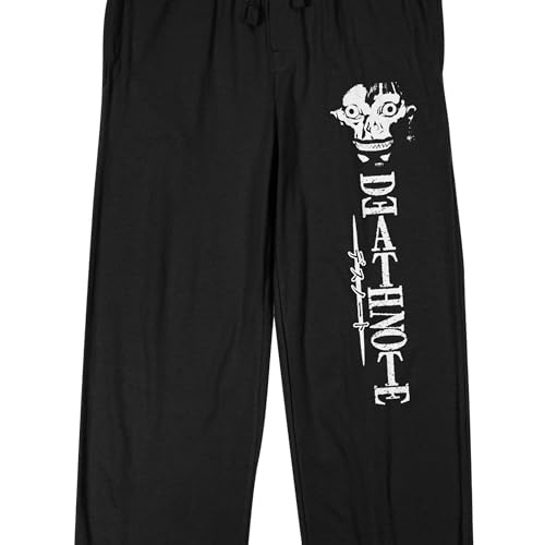Bioworld Death Note Ryuk Title Logo Men's Black Sleep Pajama Pants2
