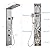 MENATT LED Shower Panel, 5-in-1 Shower Tower System, Rainfall & Waterfall Shower Head, Massage Jets, Tub Spout, Handheld Shower (Brushed)