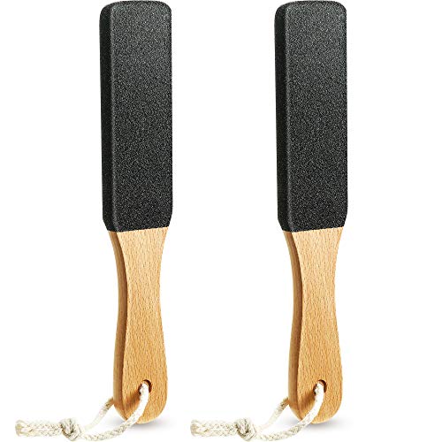2 Packs Foot File Scrubber Callus Remover Feet Scraper File Rasp Brush Tools for Wet and Dry Feet Foot Care Dead Skin Removing (Smooth Shape)