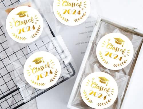 Amazon.com: Pack of 120, Class of 2024 Grad Hat Paper Stickers,1.6 ...