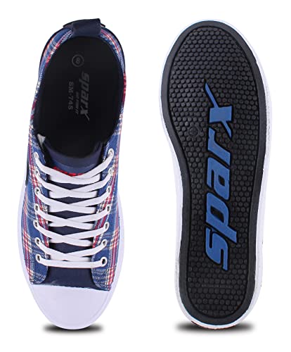 Image of SPARX Men SM-745 Navy Blue Casual Shoes (SC0745G NBNB 0008)