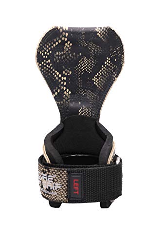 Image of Cobra Grips Weight Lifting Gloves with Adjustable Neoprene Padded Wrist Wraps - Heavy Duty Alternative to Power Lifting Hooks for Deadlifts