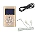 Produktbild Tragbarer MP3 - Musik - Player mit 1,1"LCD - Bildschirm Mini - Clip TF - Kartensteckplatz USB - MP3 - Player + Kopfhörer - Musik - Player - Golden