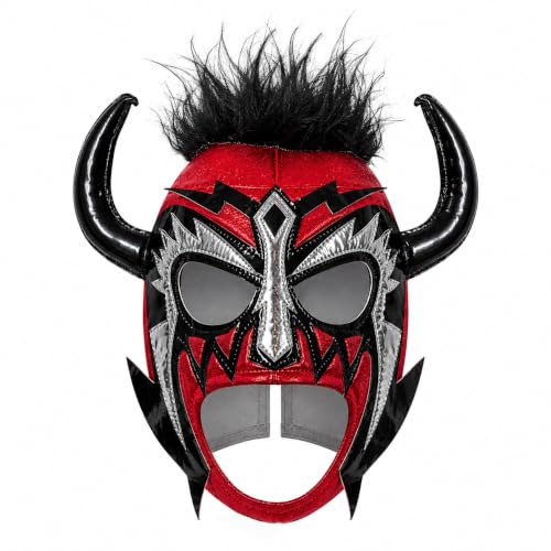 Escobar Psychosis Red Lucha Libre Wrestling Mask Psicosis Costume Wear, Adult (One Size)