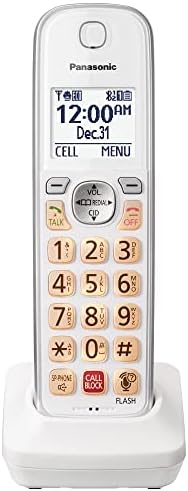Panasonic Additional Cordless Phone Handset for use with KX-TGD86x Series Cordless Phone Systems - KX-TGDA86W (White)