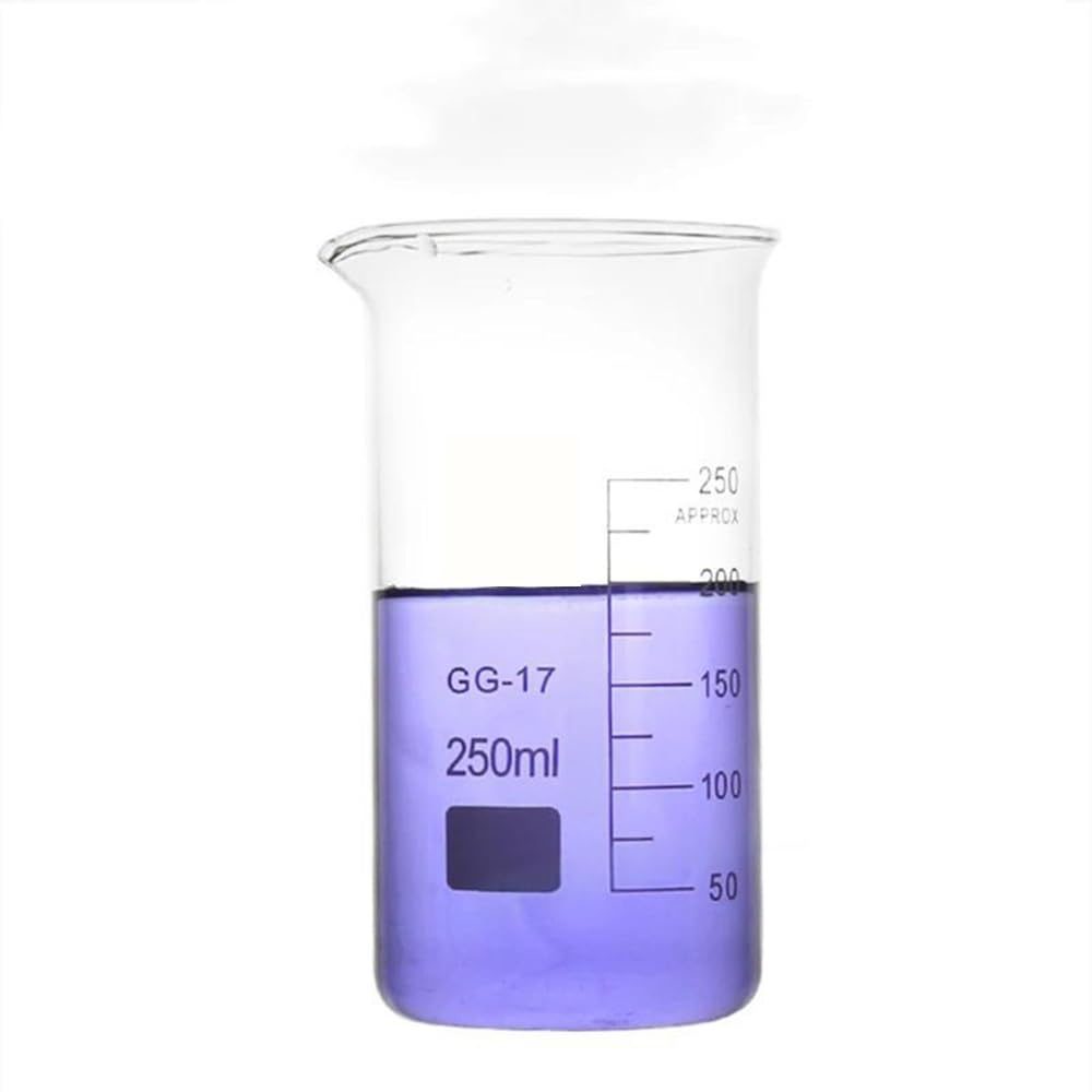 Zlewka ze szkła borokrzemowego, Zlewka laboratoryjna do badań chemicznych typu Tall Form, grube przezroczyste szkło borokrzemowe, z dziobkiem, 50-2000 ml(2000ml)