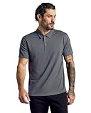 True Classic Novelty Polo Shirts for Men – Mens Polo Shirts Short Sleeve Cotton, Pack of 1, Carbon, XL