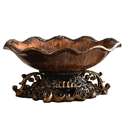 Cesta de Frutas de Estilo Moderno Plato de la fruta de la fruta de la resina de 12.5 pulgadas, plato de refrigerios, ilustraciones hechas a mano, decoración del hogar, centro de mesa decorativo Plato