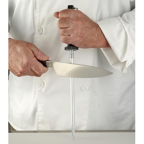 Image of Mercer Culinary 10-Inch Honing Steel, Poly Handle