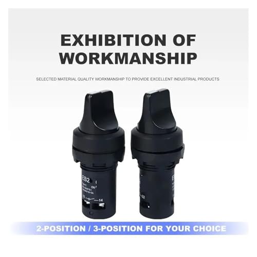 Emergency stop switch 22mm EB2 rotary selector 2 position latching rotating switches - 3