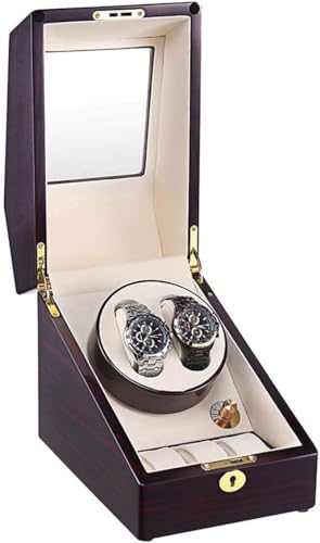 FENOKD Watch Winders 2+3 Watch Winders Lacquer Piano Glossy Black Carbon Fiber Quiet Motor Storage Display Watches Box Automatic Watch Winder