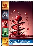 Quirlige Früchtchen (Wandkalender 2026 DIN A2 hoch), CALVENDO Monatskalender: Der Kalender, der Früchte tanzen lässt (CALVENDO Lifestyle)