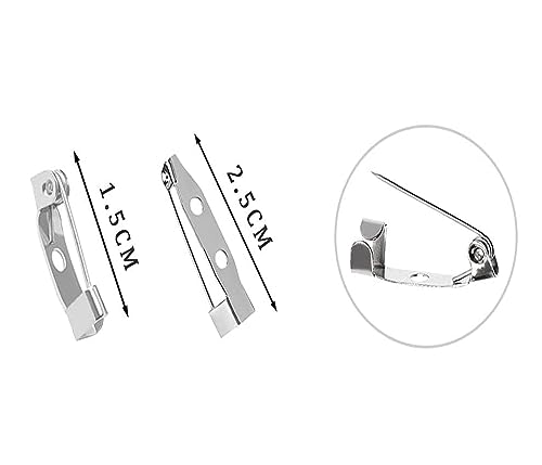 Miniatura 2 de 120pcs Broche De Pasadores De Barra,Imperdibles Broches, Broche De Seguridad,Broche De Broche Trasero,Broche De Insignia,Pasadores De Bloqueo,Imperdibles De Seguridad,Pasadores Para Broches 15mm 25mm