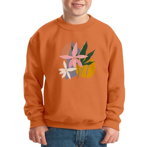 Sweatshirt enfant fleurs exotiques : le pull jungle moderne et confortable - 2