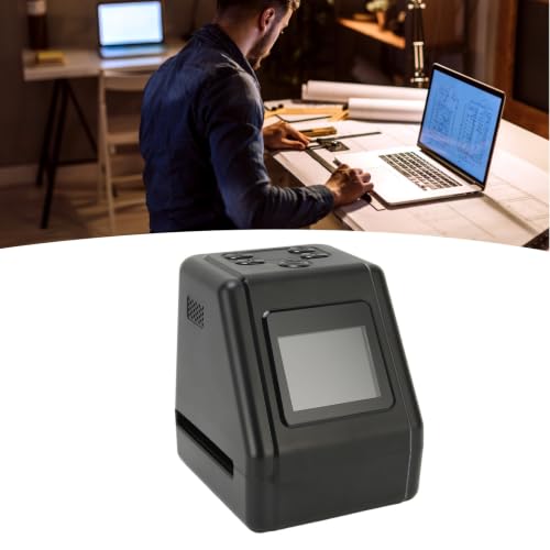 Image of Digital Film & Slide Scanner, Converts 135, 110, 126KPK and Super 8mm Film /Slides /Negatives to 12MP JPG Digital JPG Photos, Film Negative Scanner with 2inch LCD Screen