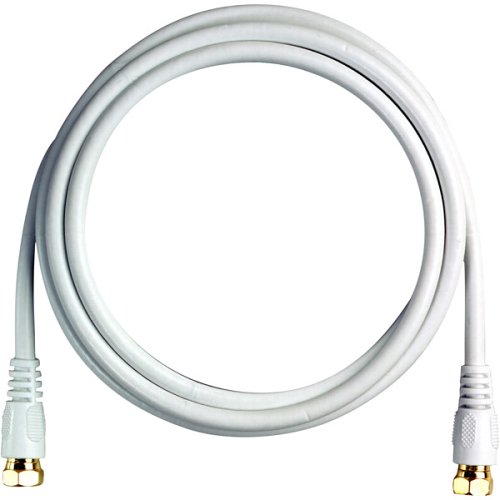 Câble RG-6 anti interférence TV image pixelisée avec connecteurs F vis