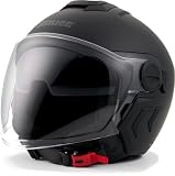Blauer Demi Jet DJ-01 Monocolor Casco Jet, nero, S (54/56)
